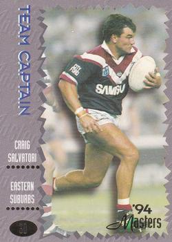 1994 Dynamic NSW Rugby League '94 Masters #30 Craig Salvatori Front